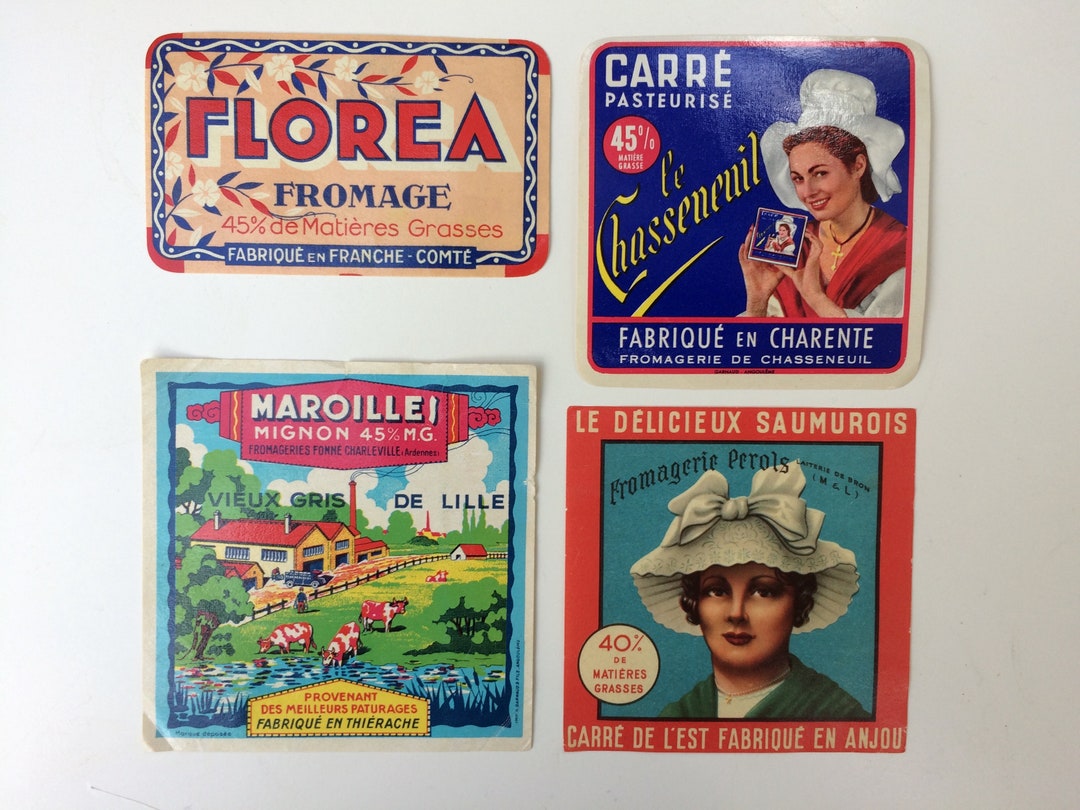 Vintage Cheese Labels Etsy