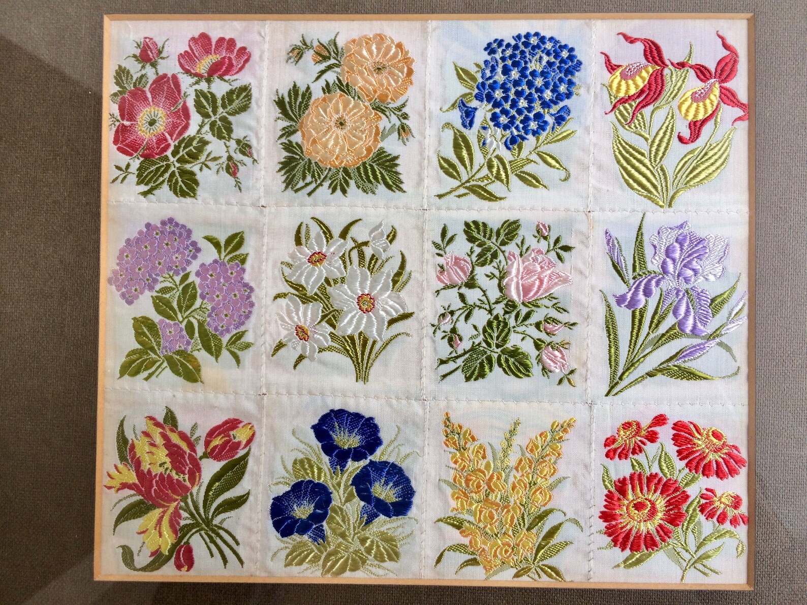 Vintage Kensitas Silk Flowers Picture Etsy