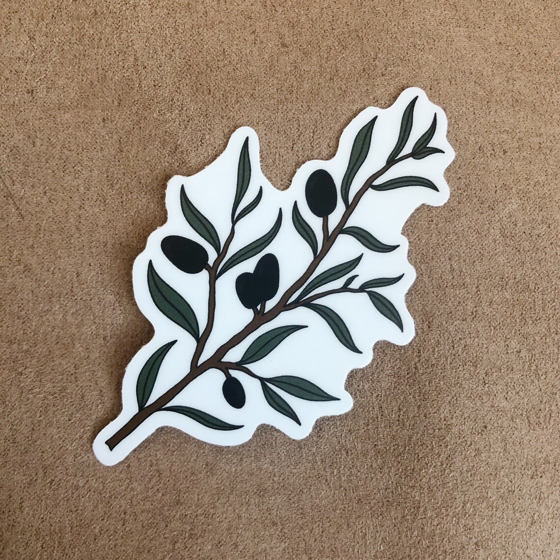 Olive Branch Sticker Vinyl Decal Etsy