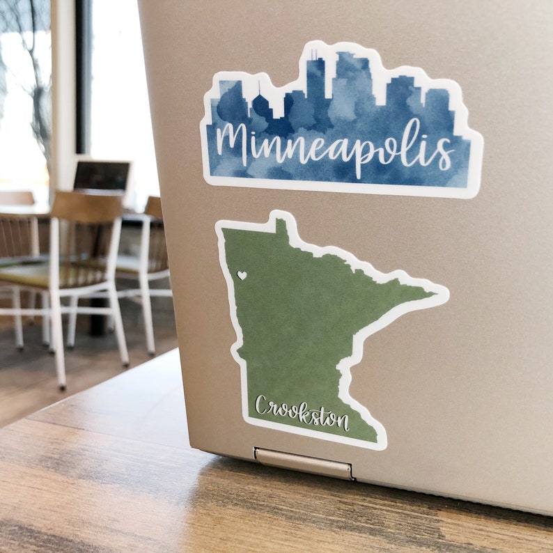 Minneapolis Skyline Sticker Vinyl Decal Etsy