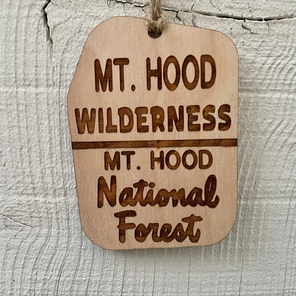 Mt. Hood ornament , JMT PCT, hiking ornaments, backpacker, national park ornaments, jmt ornament