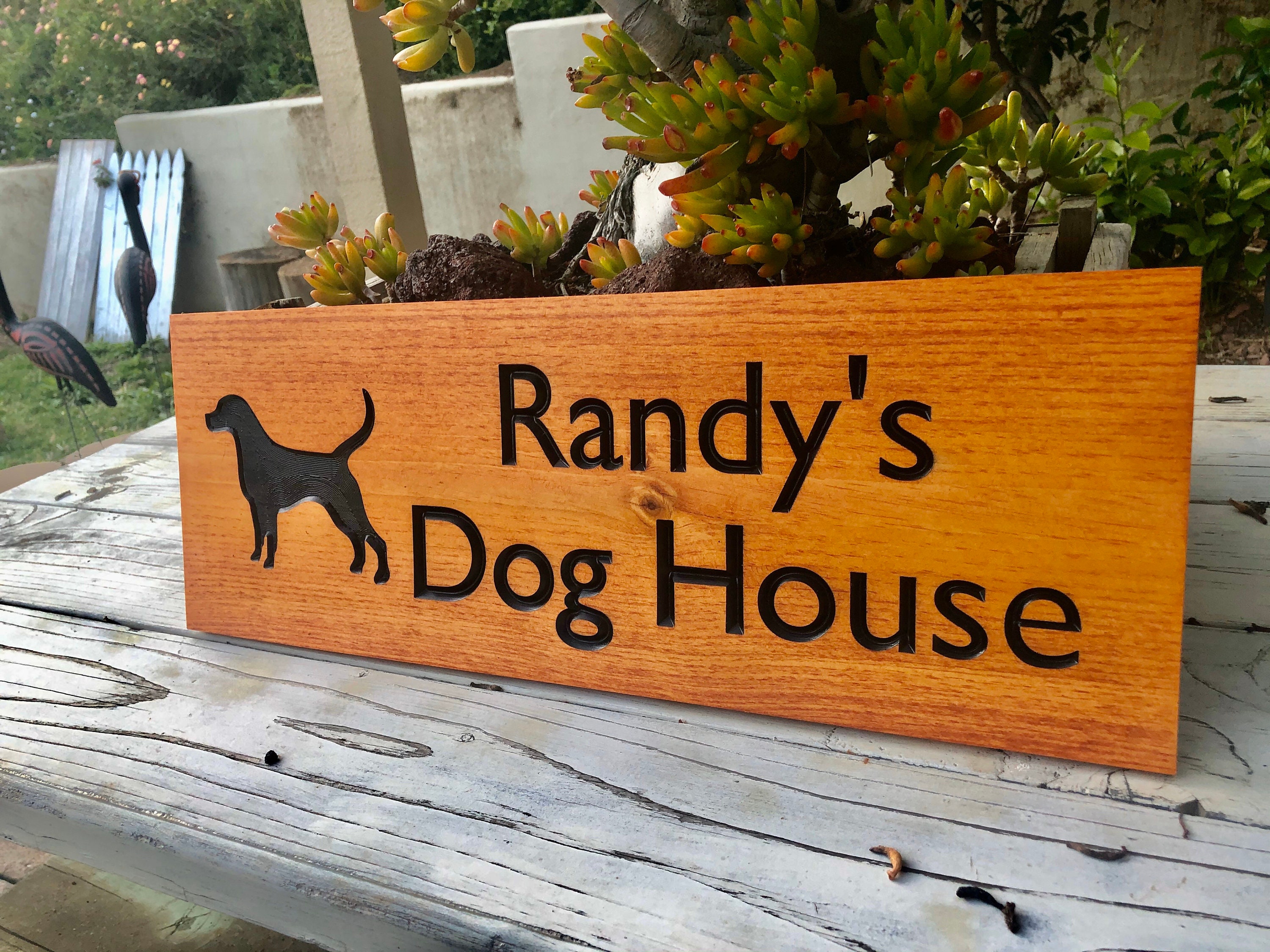 Dog House Wood Sign Personalized Dog House Pet House Etsy UK