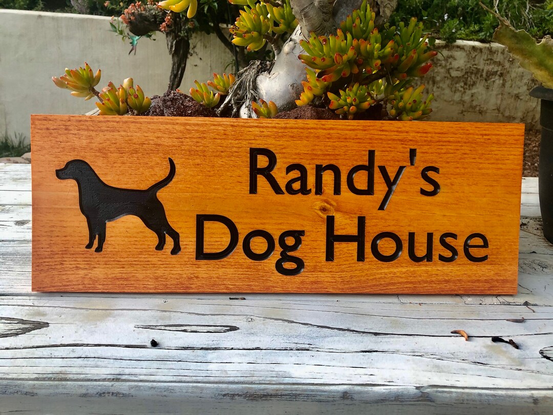 Dog House Wood Sign Personalized Dog House Pet House Etsy