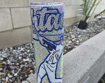 strass-honkbalbeker van 30 oz