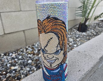 Chucky-beker met strassteentjes van 30 oz