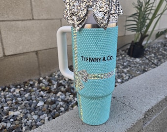 Op maat gemaakte beker met strassteentjes