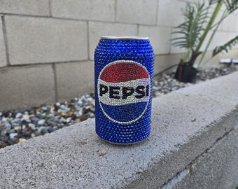 Pepsi-blikje met strassteentjes