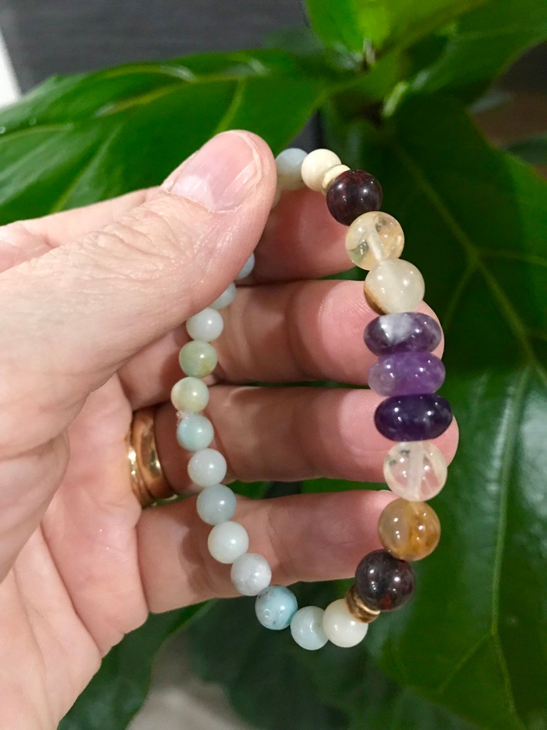 Natural Stone Bracelet For Women Menopause Relief Bracelet Etsy