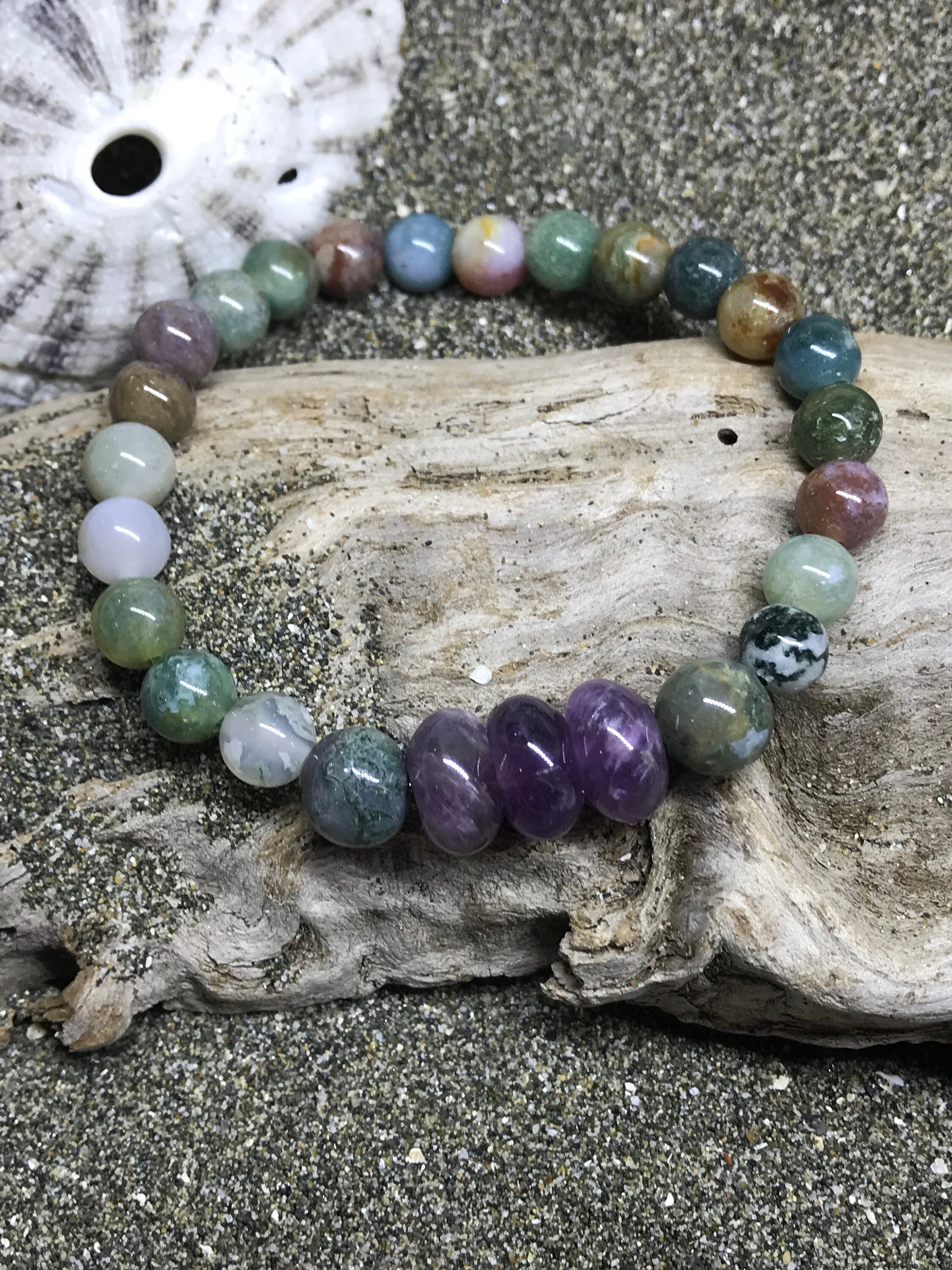 Energy Gemstone Bracelet Protection Energy Bracelet Healing Etsy