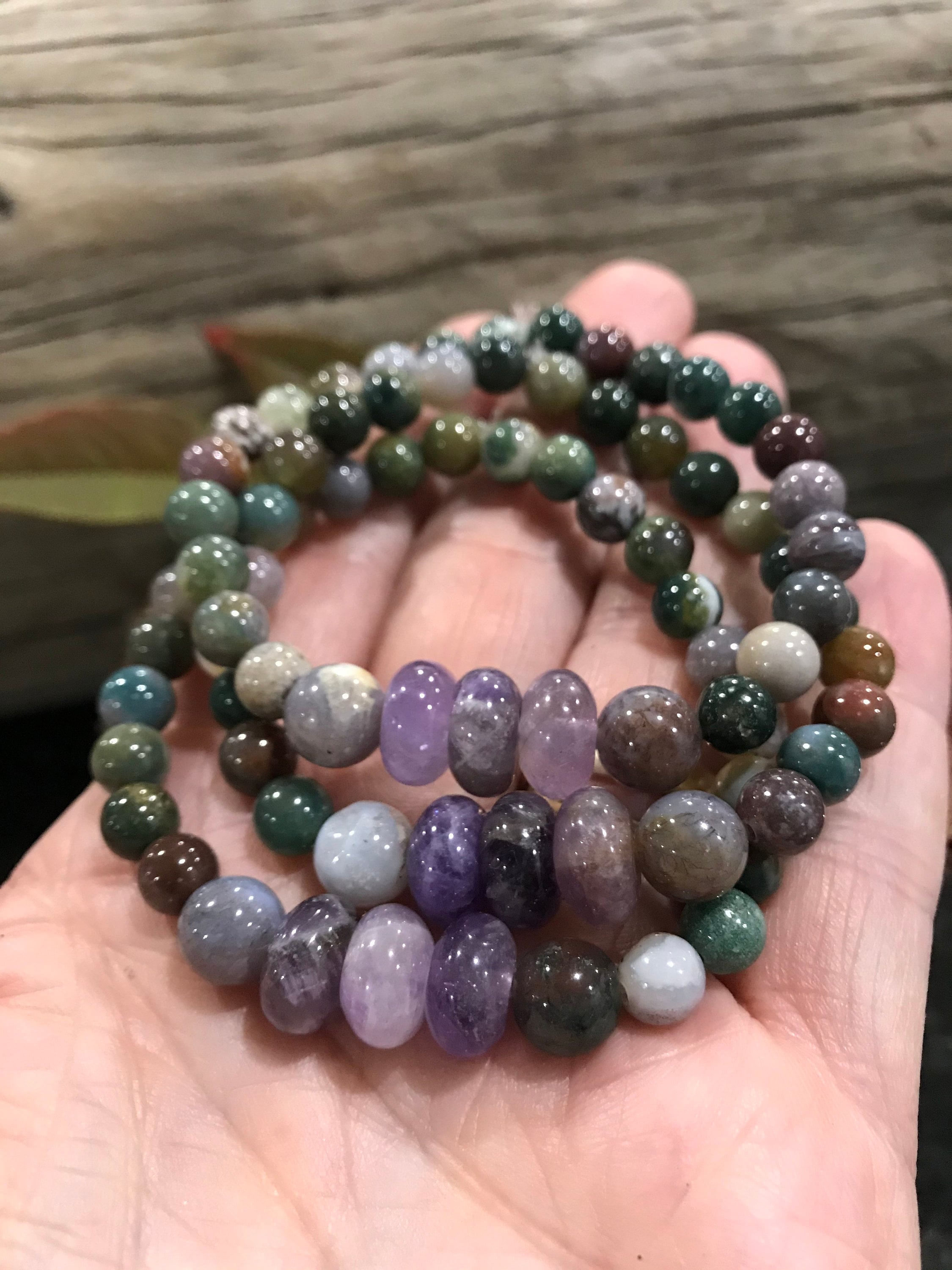 Energy Gemstone Bracelet Protection Energy Bracelet Healing Etsy