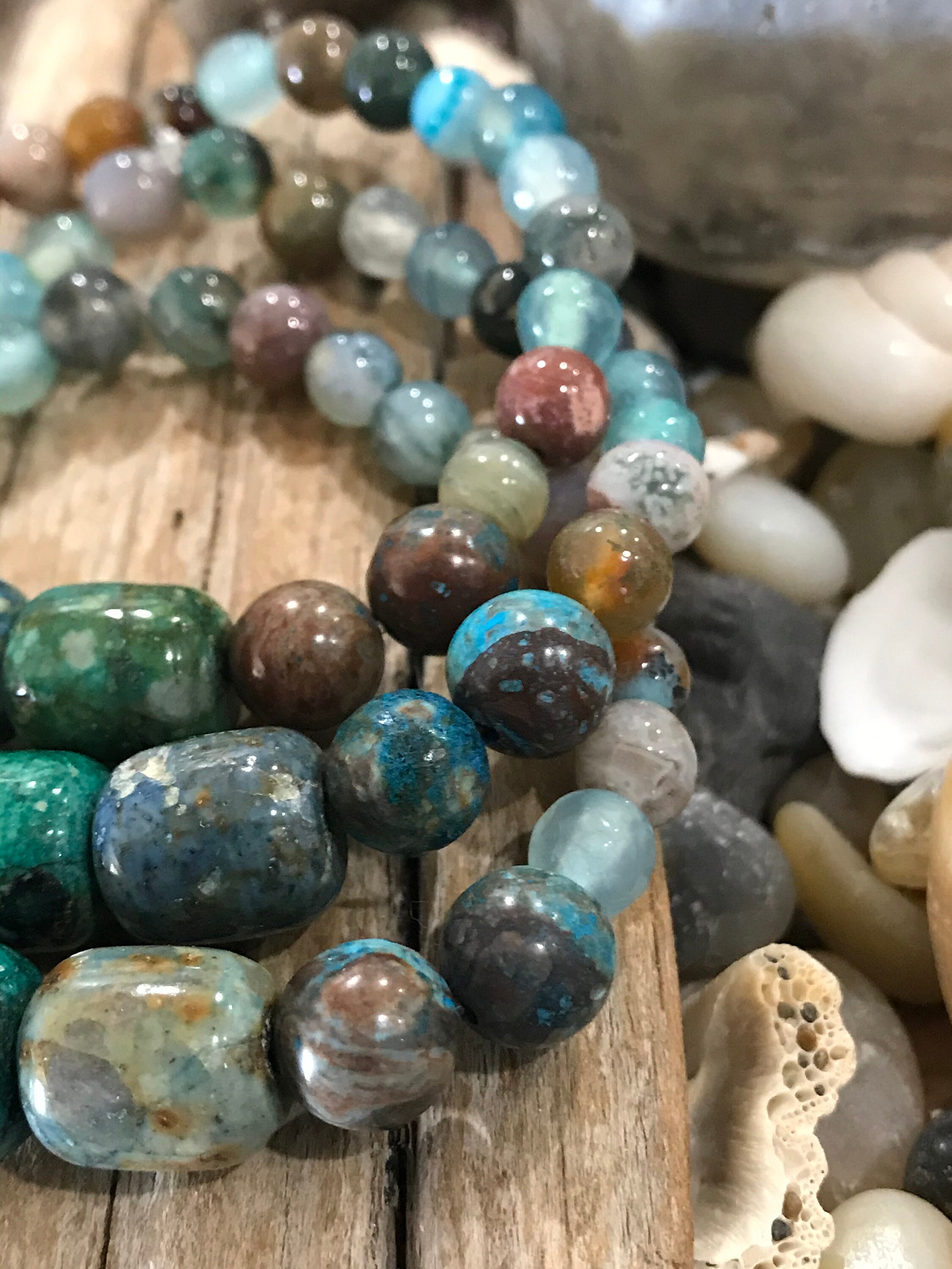 Anxiety Relief Gemstone Bracelet Calming Energy Bracelet Etsy