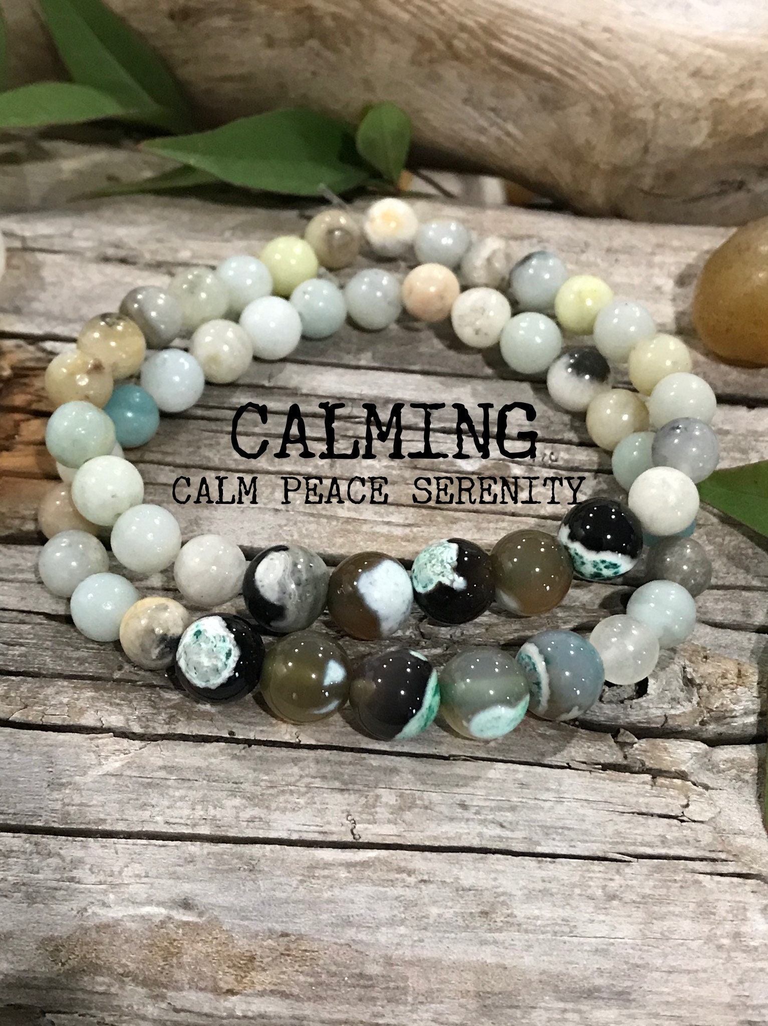 Anxiety Relief Meditation Bracelet Anxiety Bracelet Stress Etsy