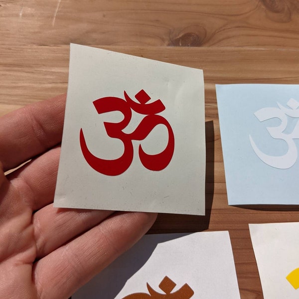 Om Symbol Sticker - ॐ Sanskrit Yoga Decal in Your Choice of Colors