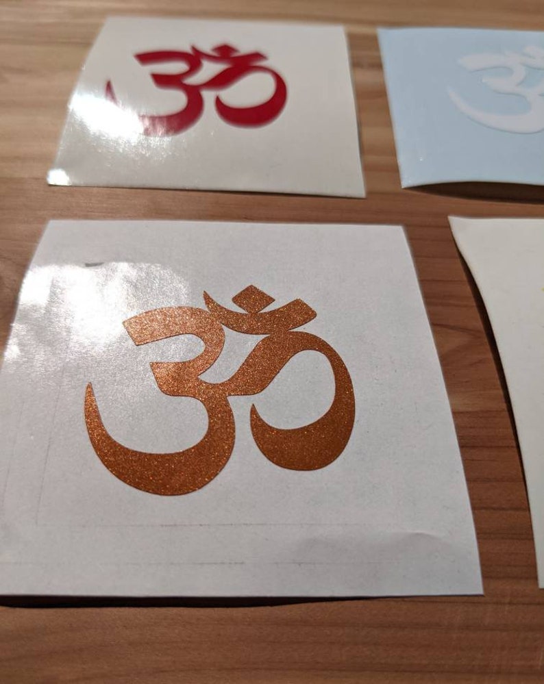 Om Symbol Sticker ॐ Sanskrit Yoga Decal in Your Choice of Colors image 3