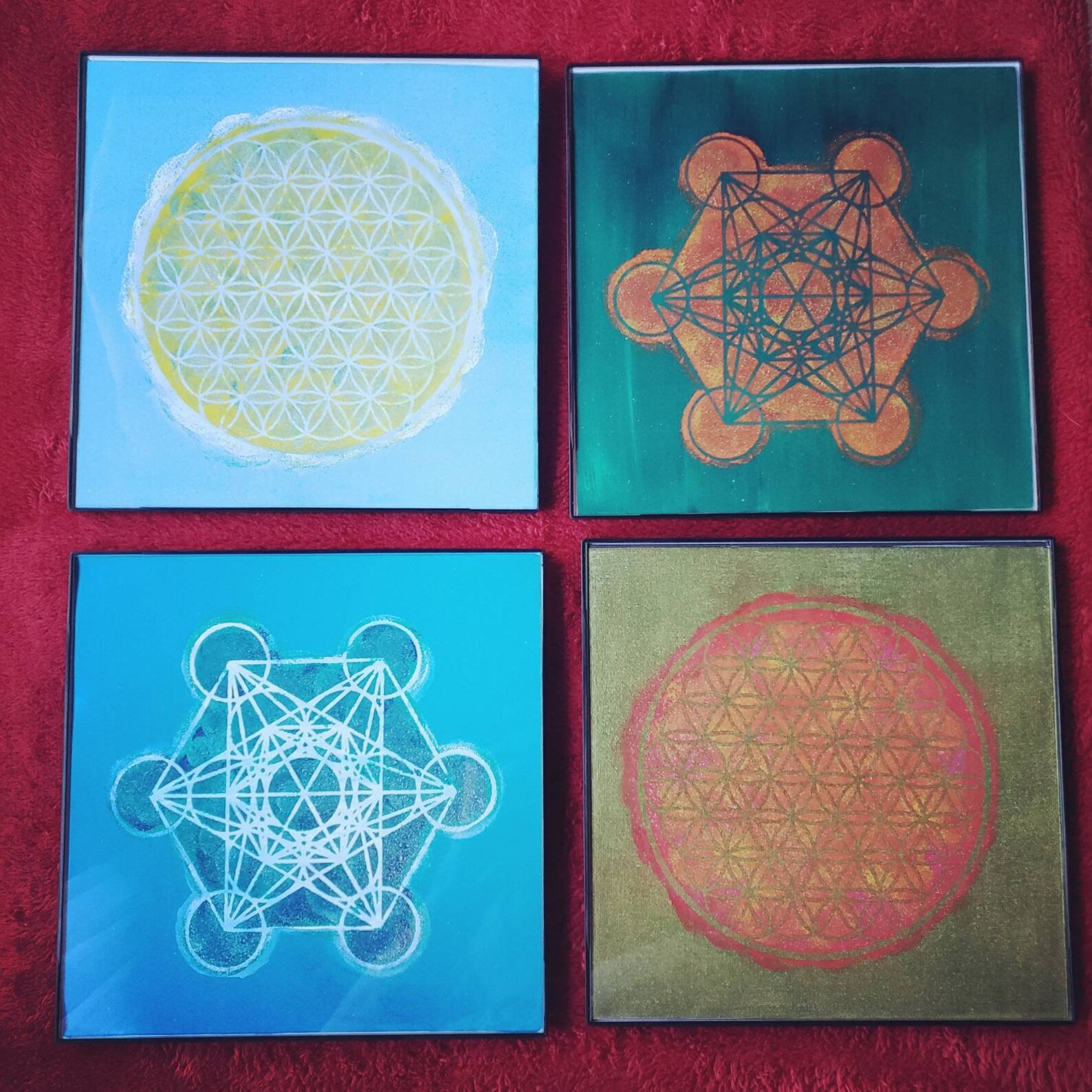 Mini Metatron's Cube Stencil Sacred Geometry Etsy