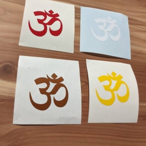 Om Symbol Sticker ॐ Sanskrit Yoga Decal in Your Choice of Colors image 5