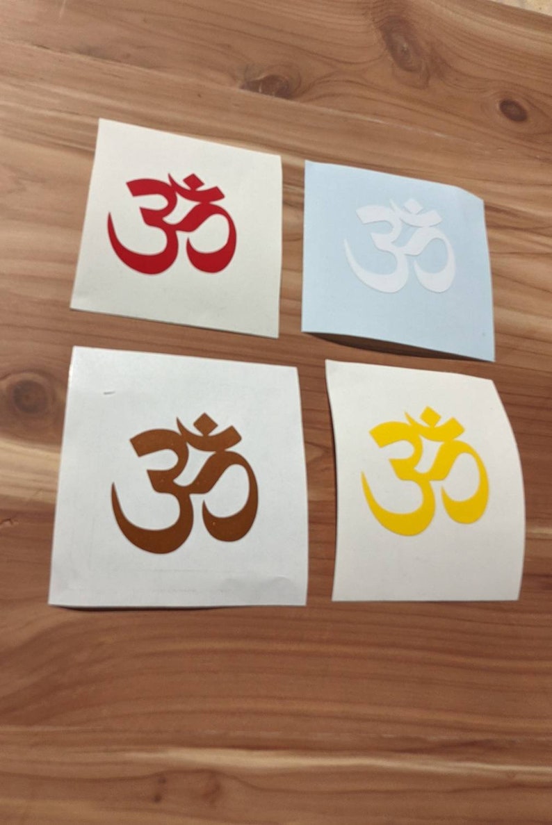 Om Symbol Sticker ॐ Sanskrit Yoga Decal in Your Choice of Colors image 5