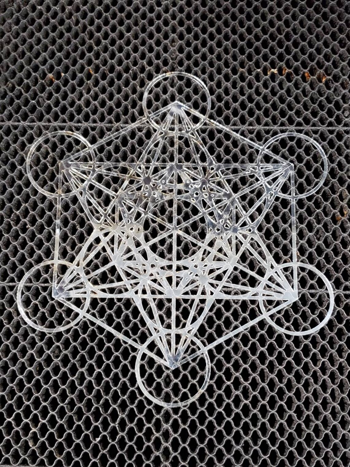Mini Metatron's Cube Stencil Sacred Geometry Etsy