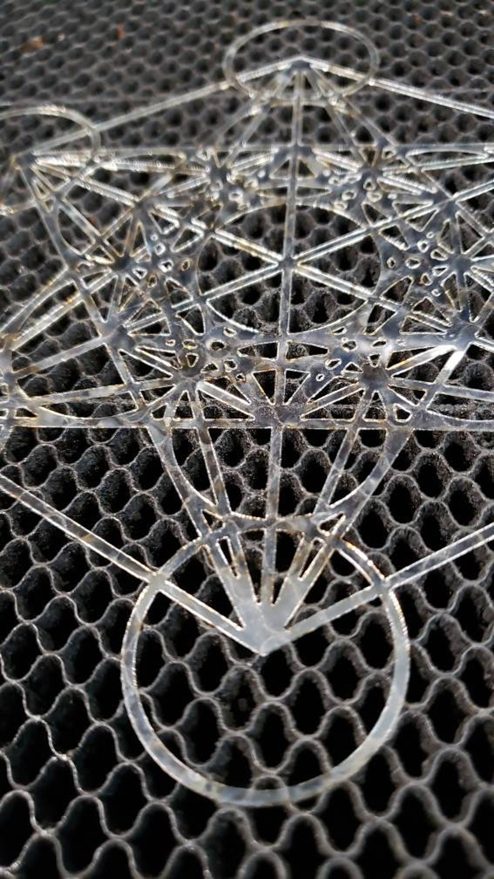 Mini Metatron's Cube Stencil Sacred Geometry Etsy