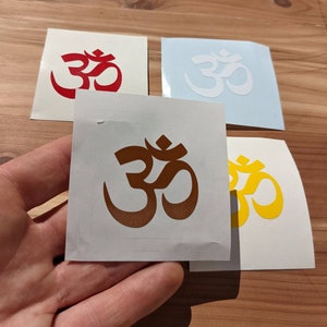 Om Symbol Sticker ॐ Sanskrit Yoga Decal in Your Choice of Colors image 6