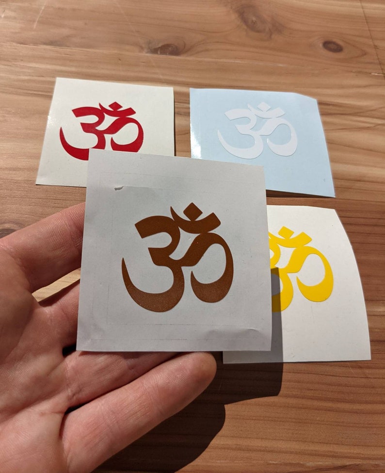 Om Symbol Sticker ॐ Sanskrit Yoga Decal in Your Choice of Colors image 6