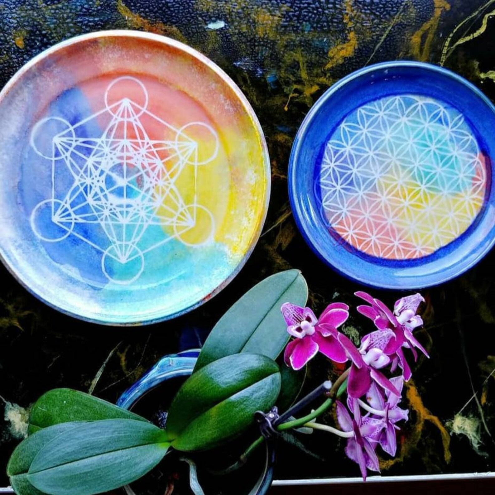 Mini Metatron's Cube Stencil Sacred Geometry Etsy