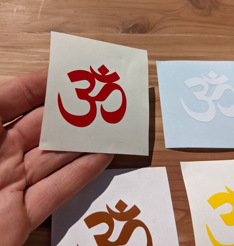 Om Symbol Sticker ॐ Sanskrit Yoga Decal in Your Choice of Colors image 1