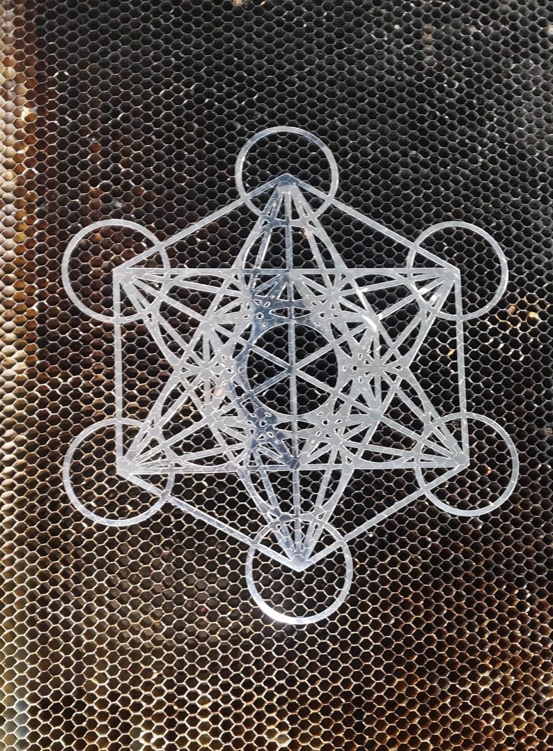 Metatron's Cube Stencil Sacred Geometry Etsy UK