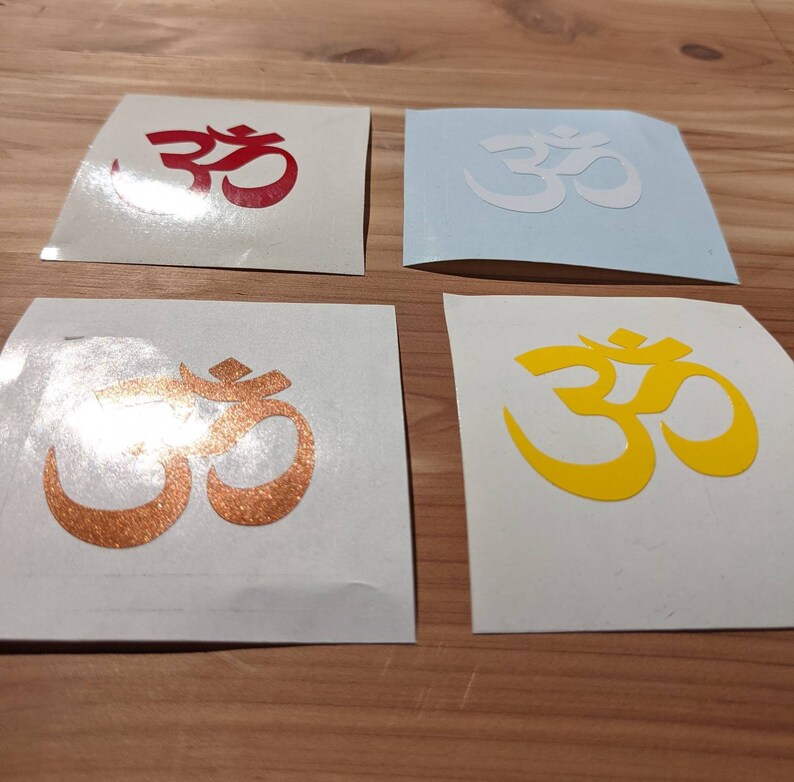 Om Symbol Sticker ॐ Sanskrit Yoga Decal in Your Choice of Colors image 4