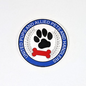 United Pups and Allied Pets and Handlers Sticker