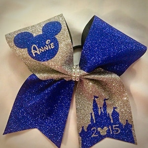 Full size glitter cheer bow.nationals cheer