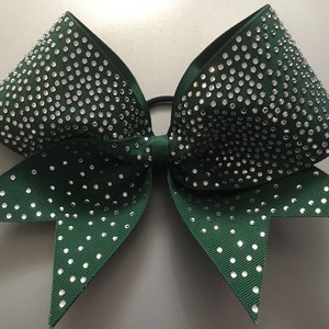 Rhinestone &quot;Sparkle Ears&quot; in Forest green