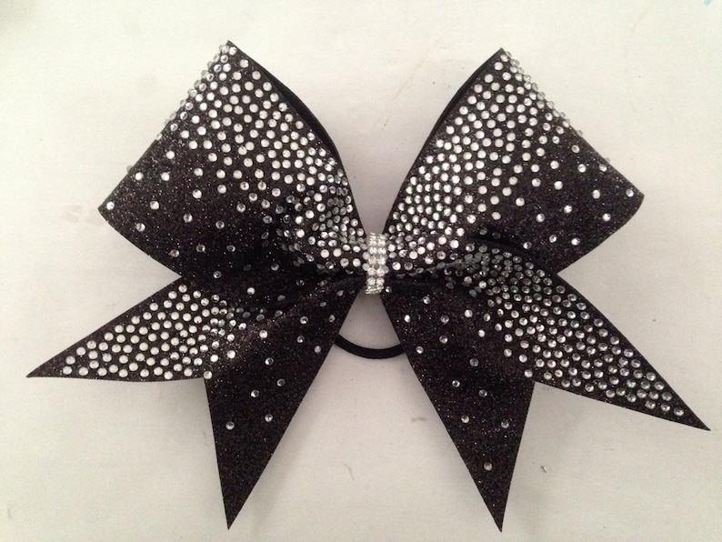 Rhinestone Vertical Waterfall- Texas cheer Indianapolis Mall quot;s black In Easy-to-use bow-