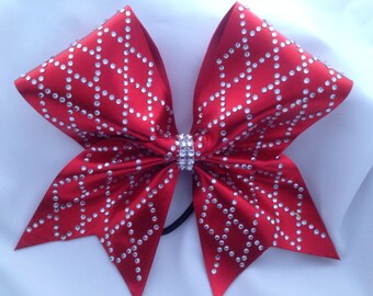 Texas cheerleader-rosett med strass