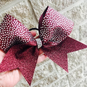 Maroon Glitter with sparkle ears