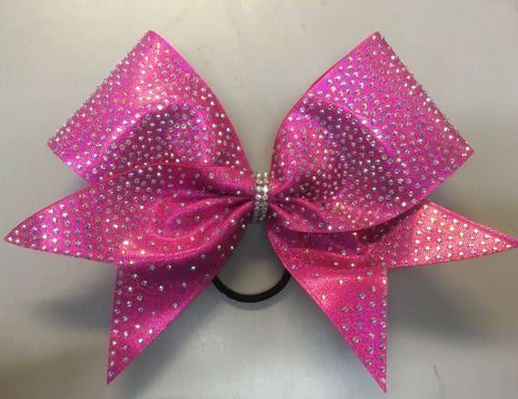 Big Royalty Pink Rhinestone bow