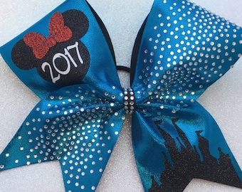 Nationals cheer full glitter cheer bow