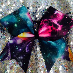 Galaxy cheer bow