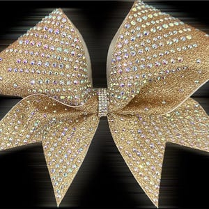 Rhinestone Cheer bow- Super Burst Bling