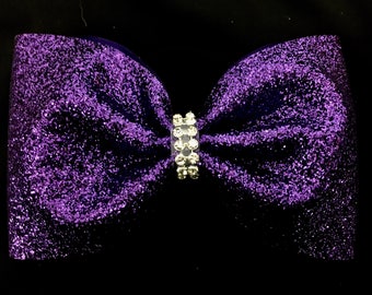 Purple Glitter Tailless bow