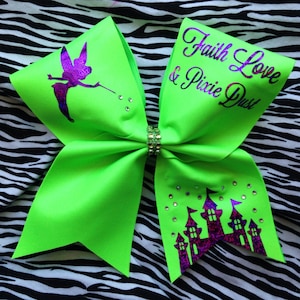 Big cheer bow-Pixie Dust