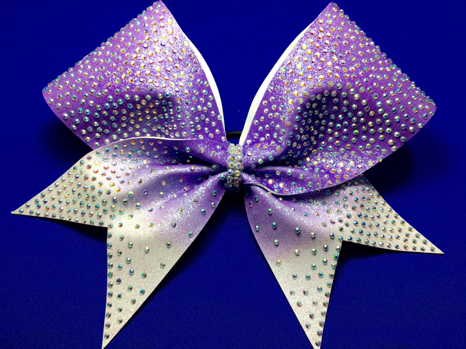 3-Color Ombre Rhinestone Bow – Bows With Attitude & Spirit Wear