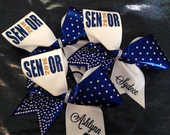Grande fiocco da cheerleader con strass per anziani