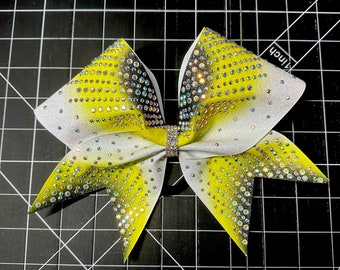 Rhinestone cheer bow