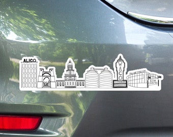 Waco Texas Skyline Sticker in Multiple Sizes