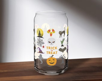 Halloween Favorites Can-Shaped Glass