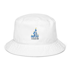 Magic Kingdom Cinderella Castle Inspired Embroidered Bucket Hat in Multiple Colors