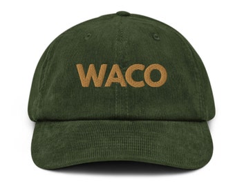 WACO Embroidered Corduroy Hat in Multiple Colors