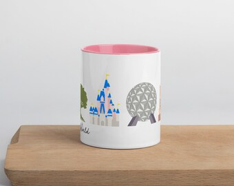 Disney World Resort Park Symbols Mug in Multiple Colors