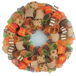Fall Wreaths for Front Door, Green Fall Wreath, Wreath for Fall, Wreath for Autumn, Autumn Wreath for Front Door, Front Door Wreaths : F1